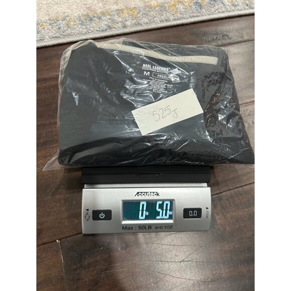 Reel Legends Black Long Sleeve V Neck Freeline Performance Shirt Sz Medium - Picture 9 of 9